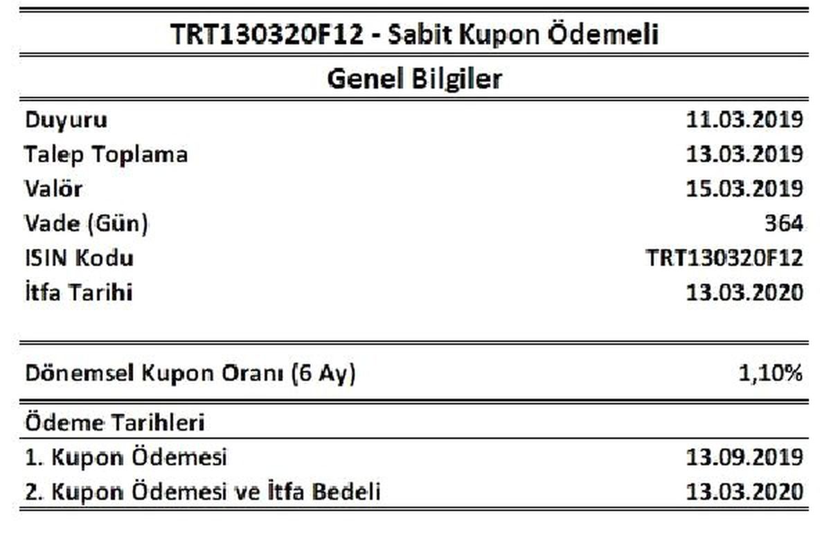 Hazine Euro Cinsi Devlet İç Borçlanma Senedi İhraç Edecek