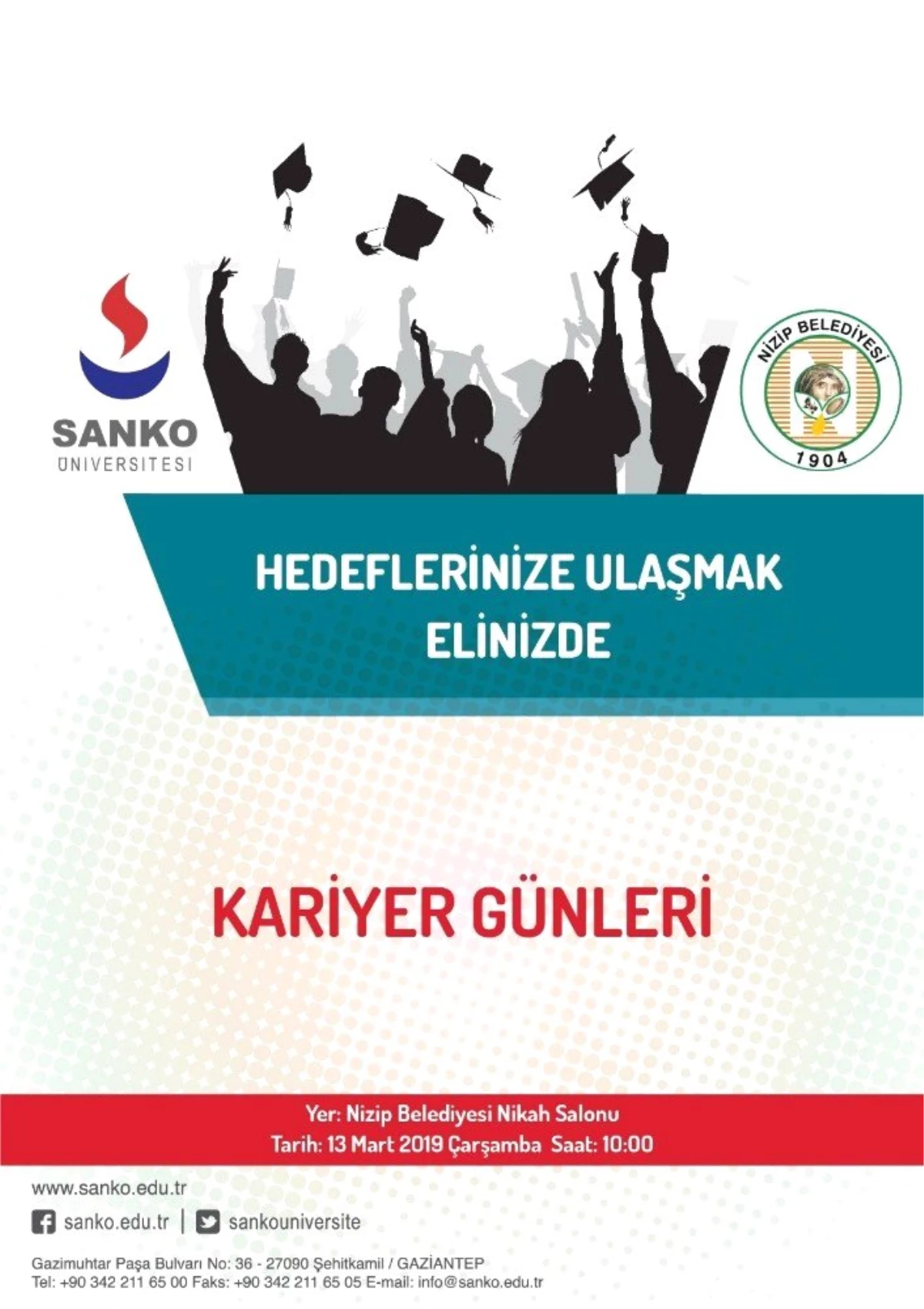 Sanko Üniversitesi Nizip\'te "Kariyer Günü" Düzenliyor