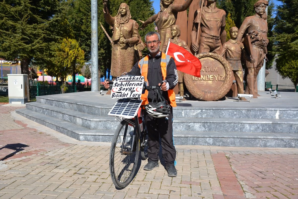 253 Bin Şehit İçin" Çanakkale\'ye Pedal Çeviriyor