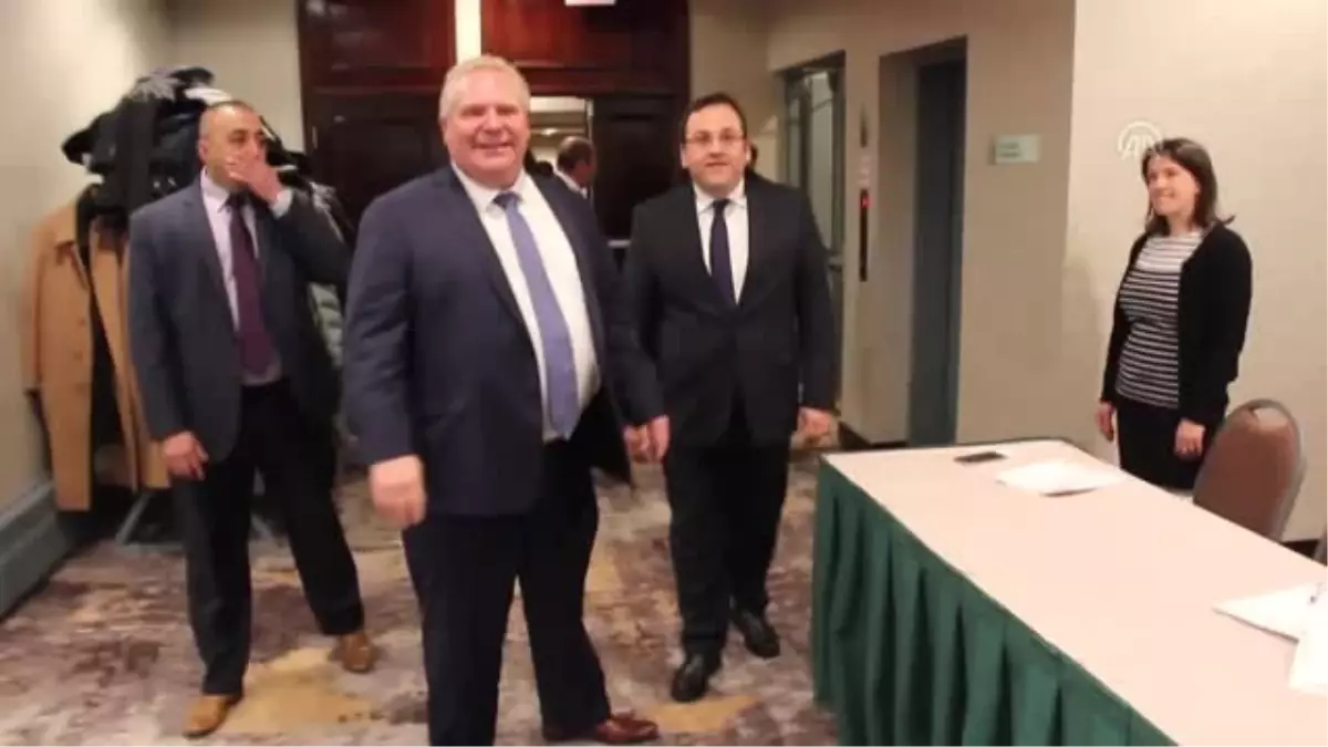 Kanada\'nın Ontario Eyaleti Başbakanı Türk Toplumu ile Buluştu