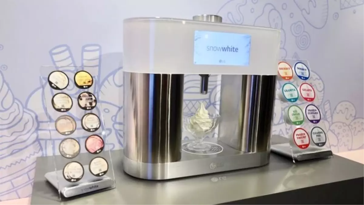 Lg\'nin Snowwhite Makinesiyle Evde Dondurma Yapmak Mümkün Olacak