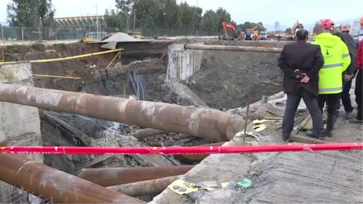 Metro Vagonu Yer Altı Park Alanı İnşaatında Göçük (4)