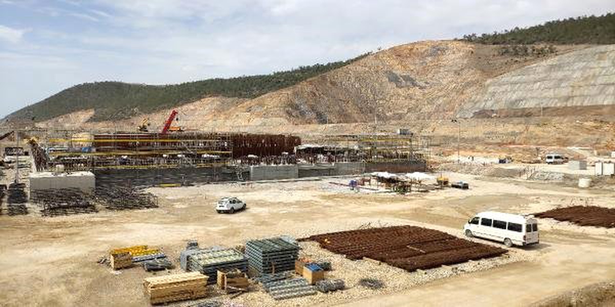 Akkuyu\'da 1\'inci Güç Ünitesinin Temel Plakasının Beton Dökme Çalışmaları Tamamlandı