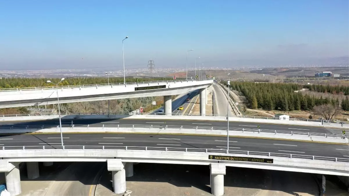 Bilkent Şehir Hastanesine Bağlantı Yolları Trafiğe Açıldı