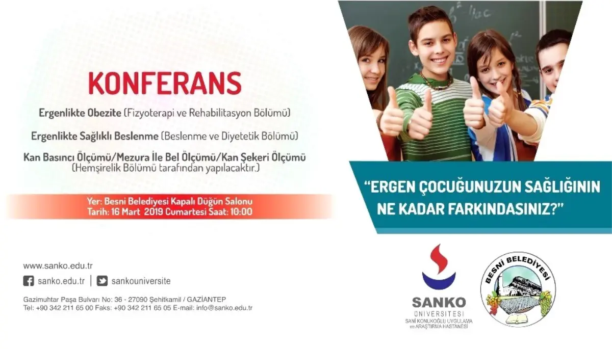 Sanko\'dan Ergen Çocuğunuzun Sağlığının Ne Kadar Farkındasınız Etkinliği