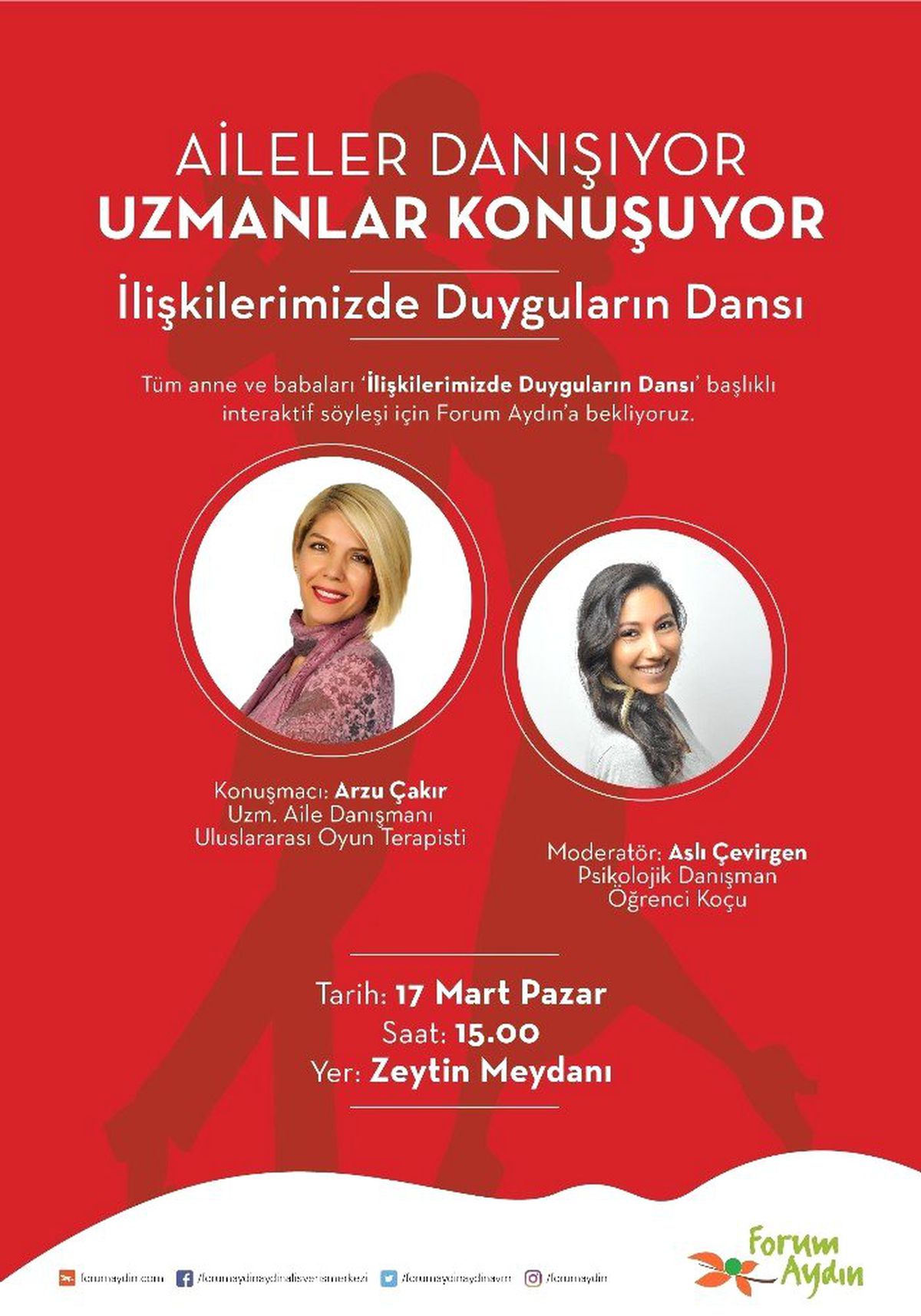 Ailesine Düşkün Olanlar Hafta Sonu Forum Aydın\'a Davetli