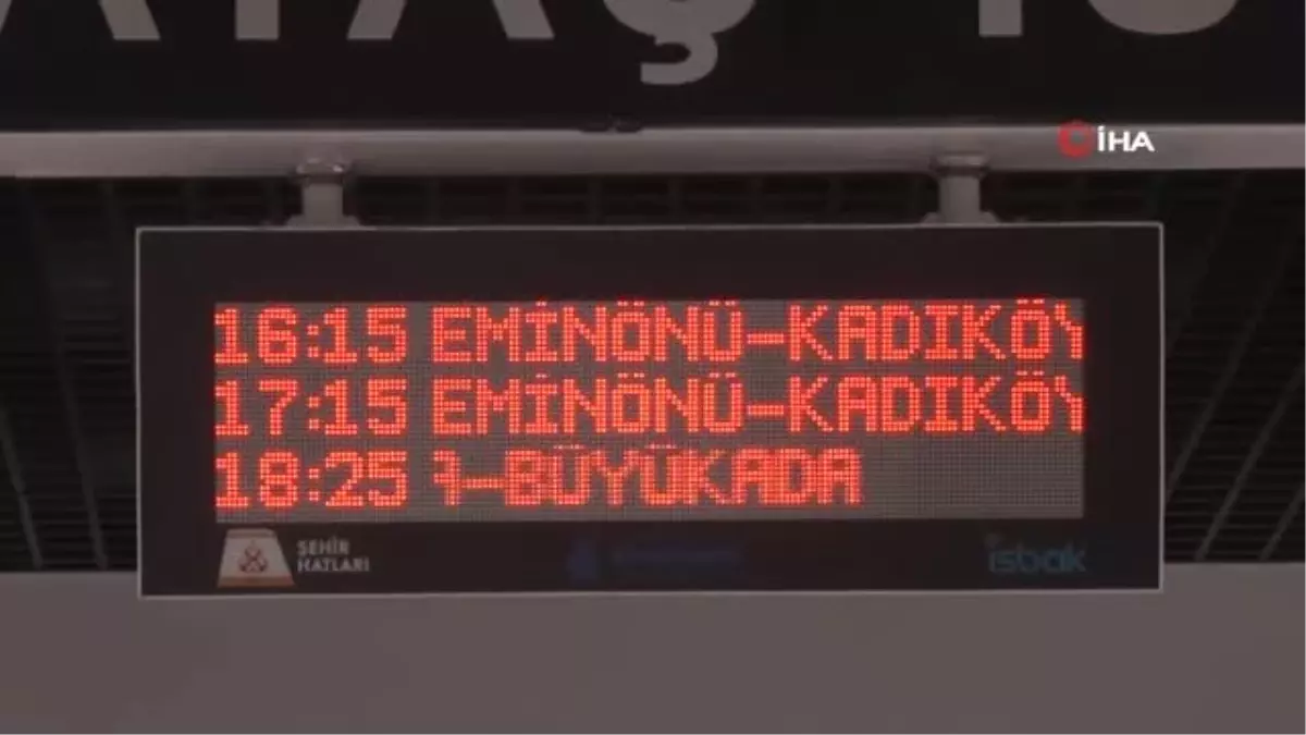 Kabataş Transfer Merkezi\'nde Adalar ve Boğaz Hattı Seferleri Başladı