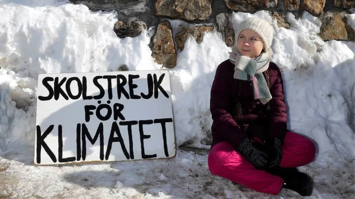Stockholm\'de İklim Değişikliği Protestosu