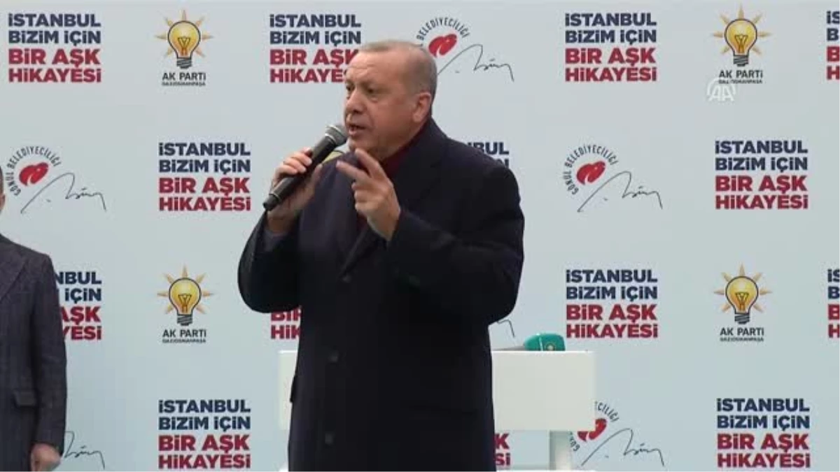 Cumhurbaşkanı Erdoğan, Gaziosmanpaşa\'da Halka Seslendi