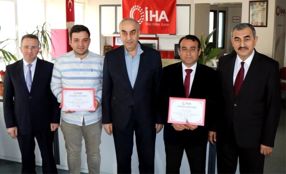 İha Ordu Muhabirlerine Takdirname