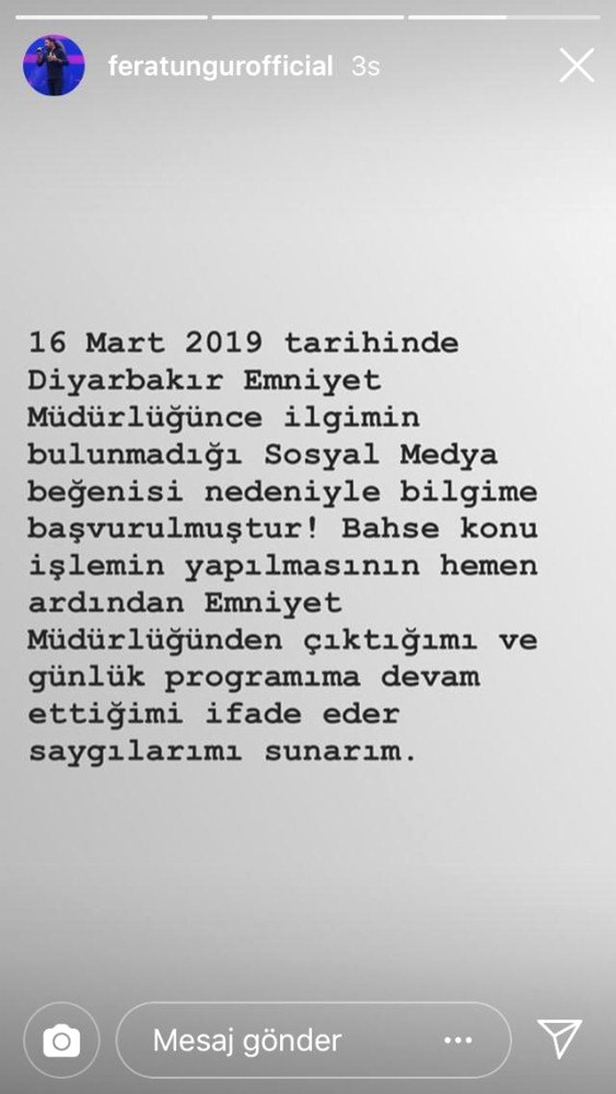 Ses Yarışması Yıldızı Serbest Bırakıldı