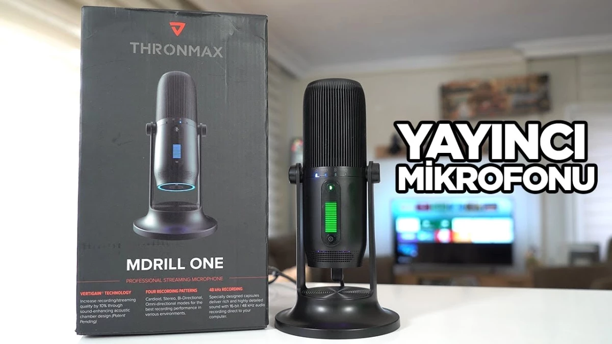 Twitch veya Youtube İçin Yayıncı Mikrofonu! (Thronmax Mdrill One)