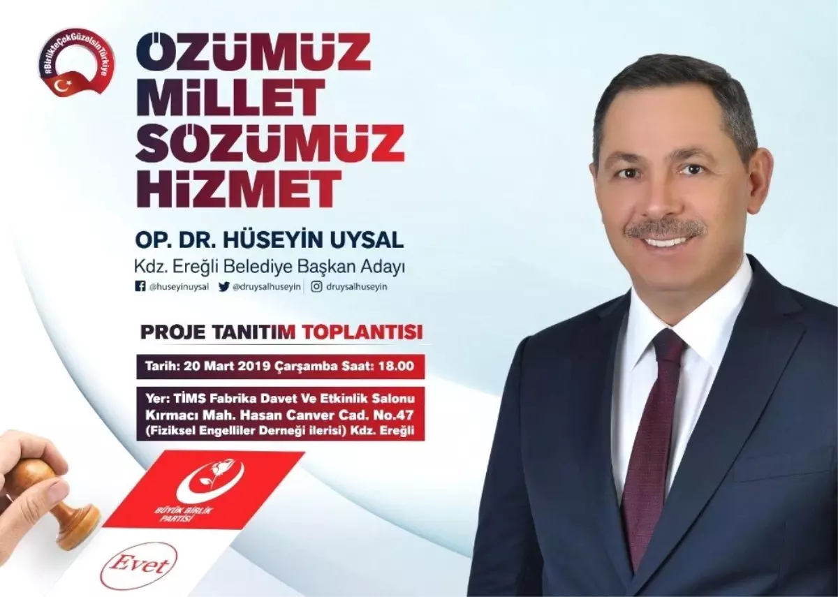 Başkan Uysal\'dan Proje Tanıtımına Davet