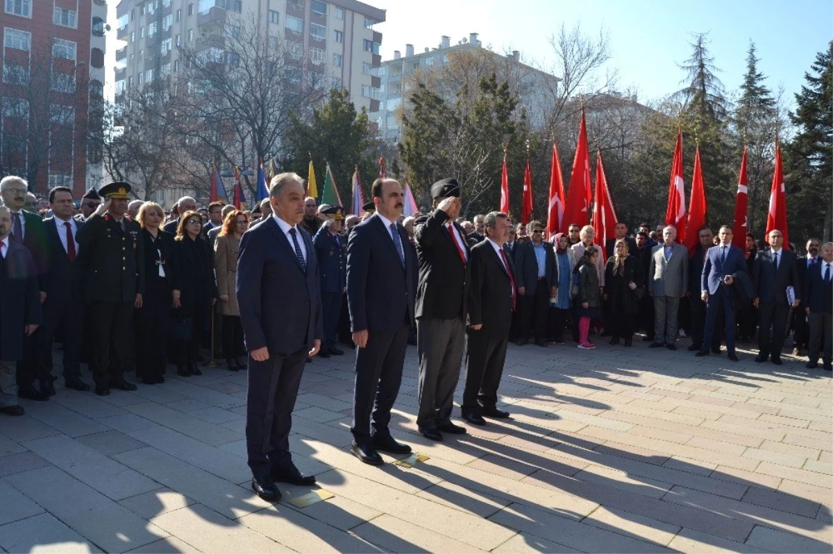 Konya\'da Şehitler Günü ve Çanakkale Zaferi\'nin 104. Yıldönümü Törenleri