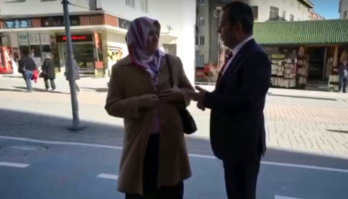 Bolu\'da, CHP\'li Başkan Adayına Vatandaştan Hdp Tepkisi