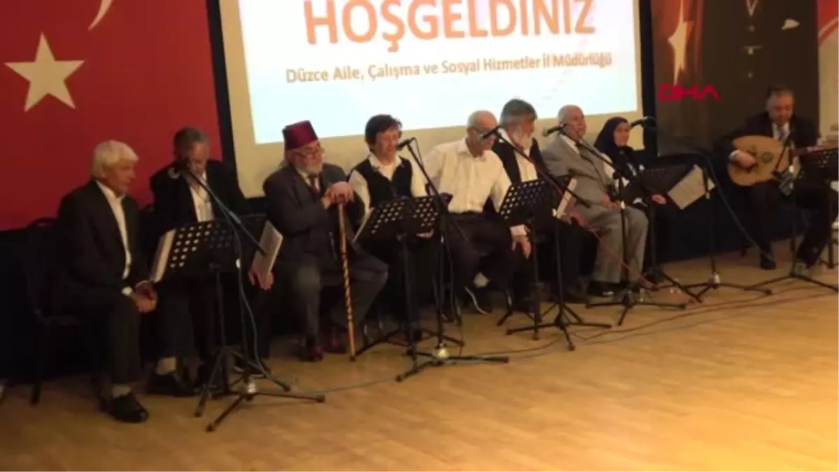 Düzce Yaşlılar Hünerlerini Sergiledi