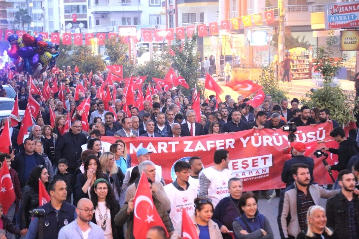 Mezitli Belediyesi\'nden Çanakkale Yürüyüşü