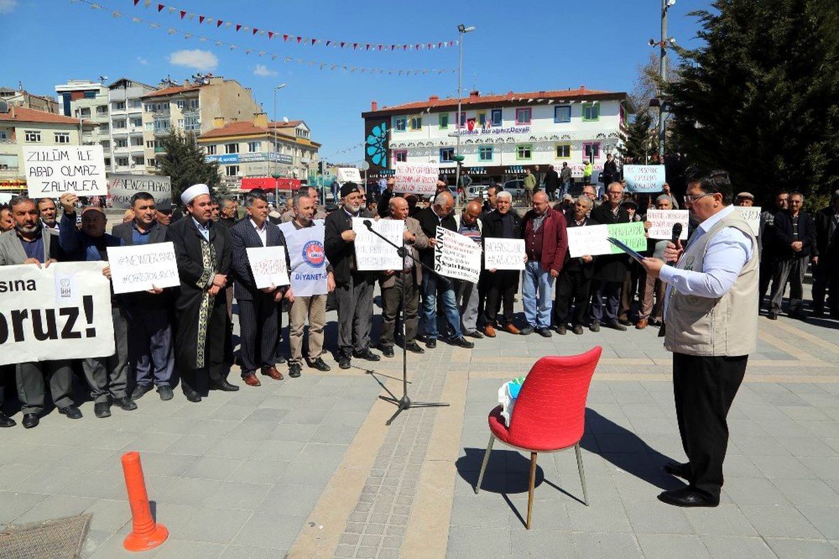 Yeni Zelanda\'daki Terör Saldırısı Develi\'de Protesto Edildi