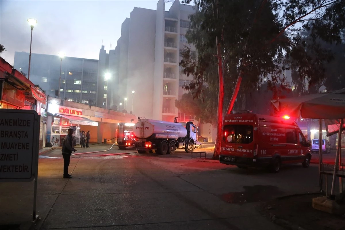 Adana\'da Hastanede Yangın