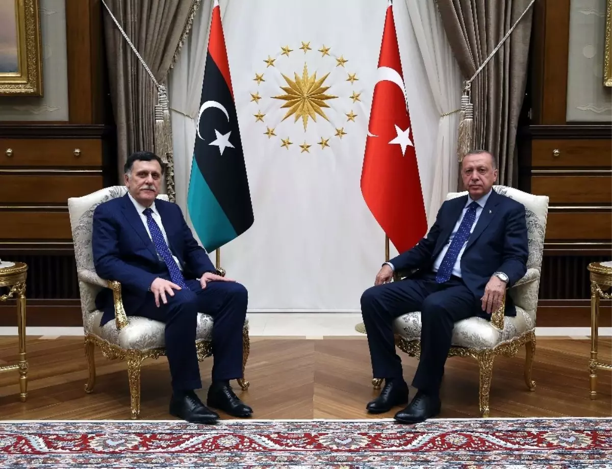 Libya Başkanlık Konseyi Başkanı Al Sarraj\'ı Kabul Etti