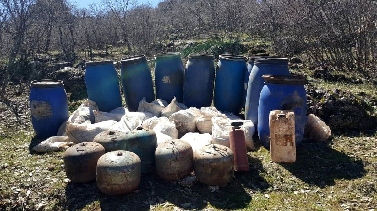 Mardin\'de 2 Ton Amonyum Nitrat Ele Geçirildi