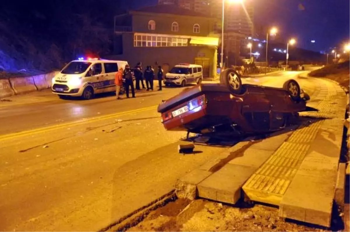 Polisten Kaçan Şüpheliler Kaza Yaptı: 5 Yaralı