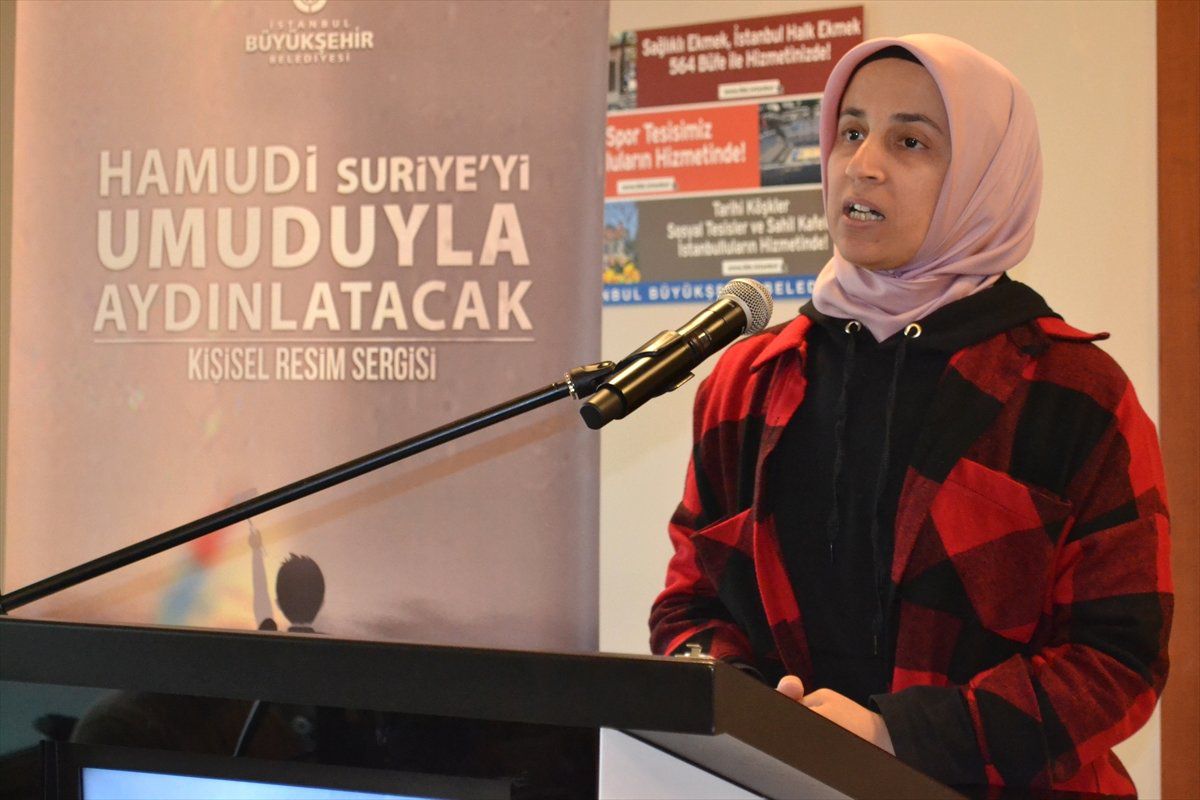 Suriyeli Engelli Hamudi\'nin Resim Sergisi Açıldı