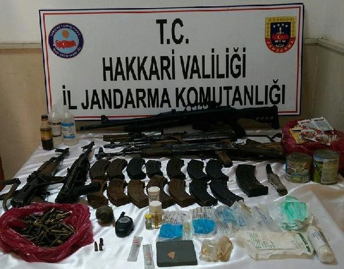 Çukurca\'da PKK\'ya Ait Silahlar ve Mühimmat Ele Geçirildi