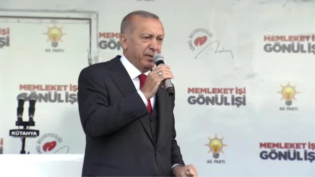 Erdoğan: "Bütün Yatırımların Kesintiye Uğramaması İçin 31 Mart Çok Önemli" - Kütahya