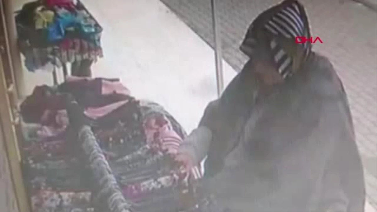 Kocaeli Mağaza Önündeki Etekleri Çalan Kadın Kameradan Yakalandı
