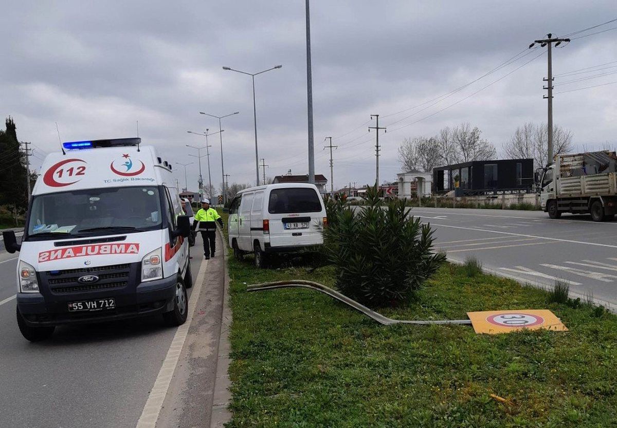 Samsun\'da Trafik Kazası: 1 Yaralı