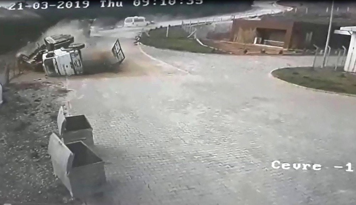 Vincin Kaza Anı Güvenlik Kamerasına Yansıdı