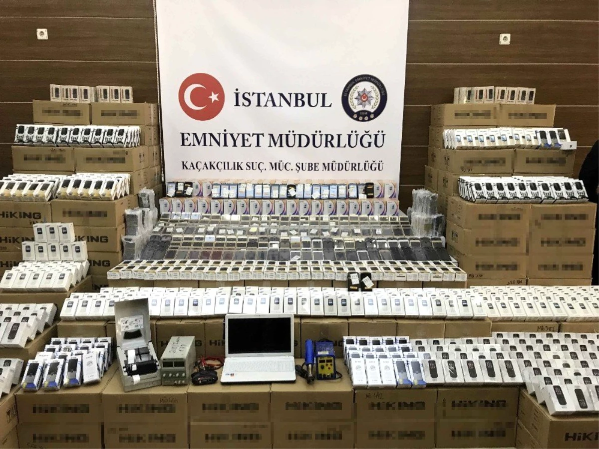 İstanbul\'da 47 Bine Yakın Gümrük Kaçağı Cep Telefonu Ele Geçirildi