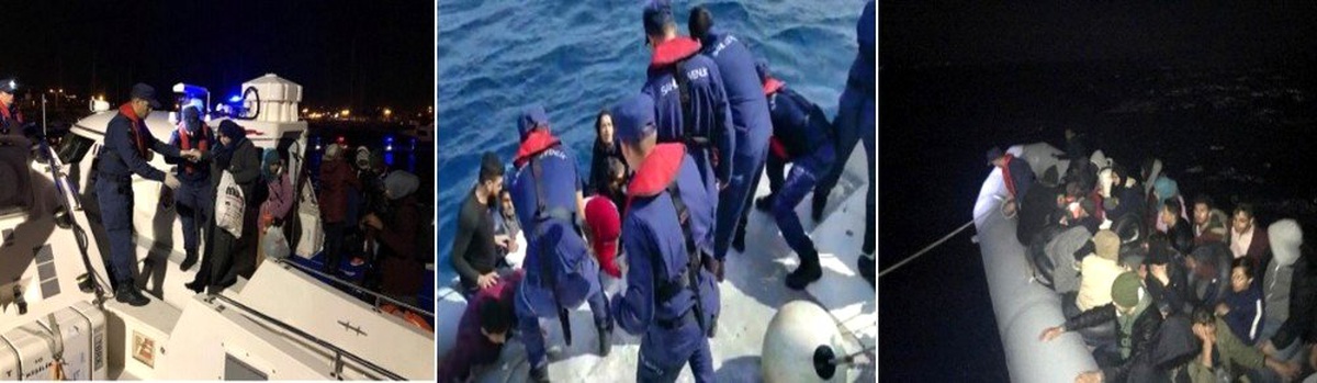 İzmir\'de 56 Göçmen Yakalandı, Faciadan Kıl Payı Dönüldü