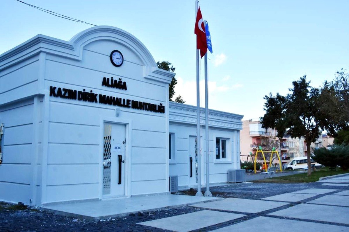 Aliağa\'da Kent Estetiğine Uygun Yeni Muhtarlık Binaları