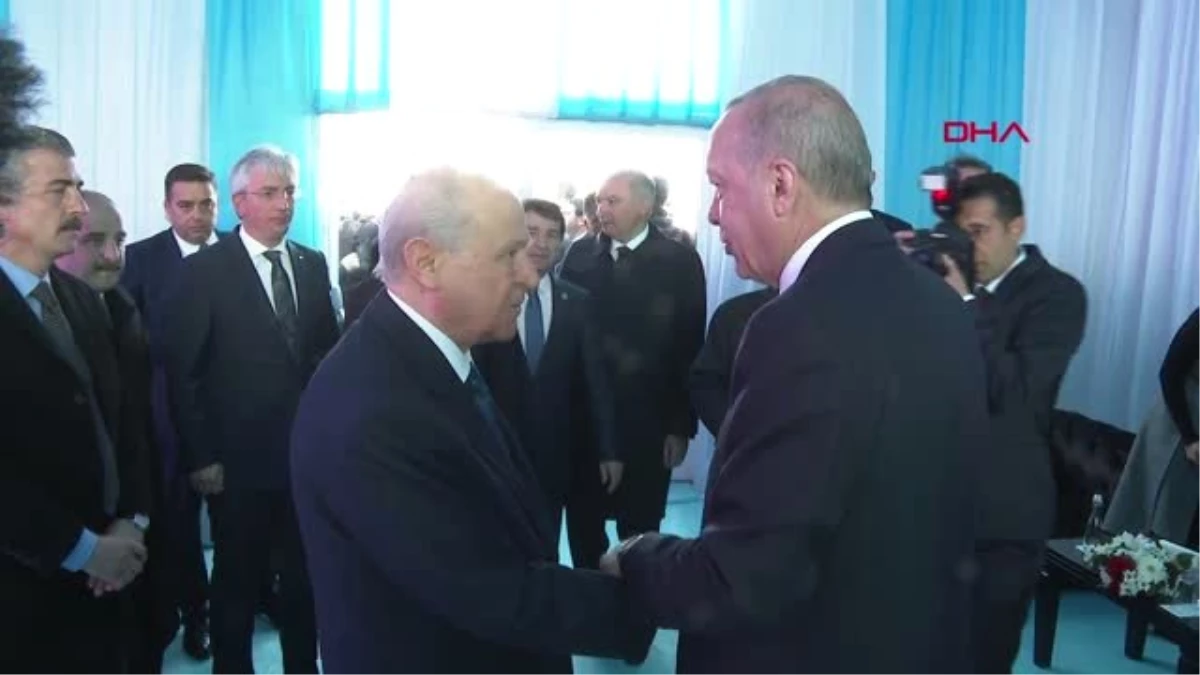 İstanbul- Cumhurbaşkanı Erdoğan Yenikapı\'da Bahçeli ile Görüştü