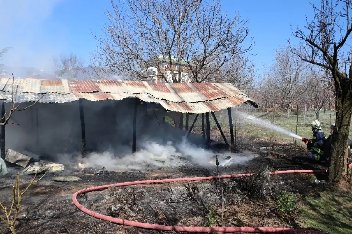 Yanan Kümesteki Horozlarını Kurtarmak İsterken Yaralandı