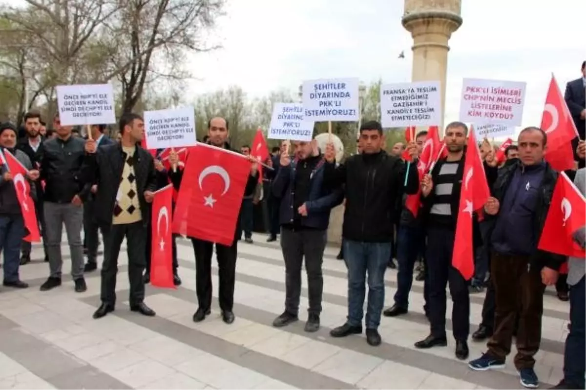 Gaziler ve Şehit Yakınlarından, PKK İle İrtibatlı Kişilerin Adaylığına Tepki