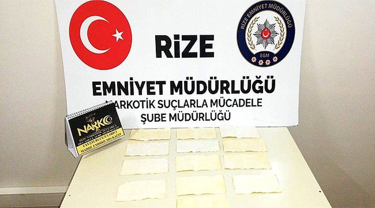 Rize\'de Uyuşturucu Taciri Yakayı Ele Verdi