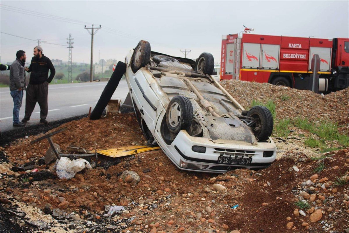 Kahta\'da Trafik Kazası: 1 Yaralı