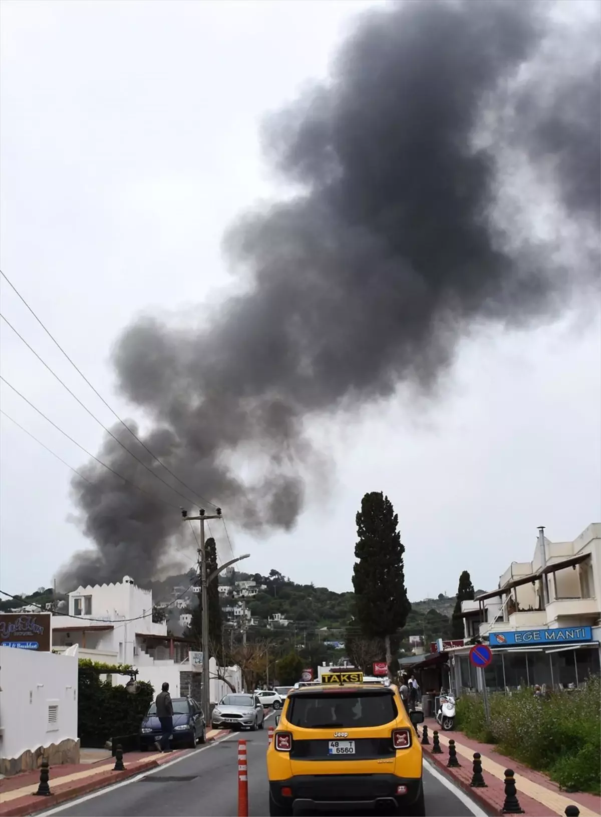 Bodrum\'da İş Yeri Yangını