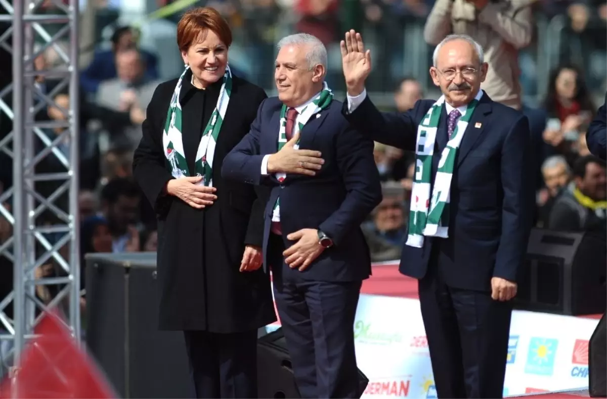 Bursa\'da Kılıçdaroğlu ve Akşener\'den Ortak Miting