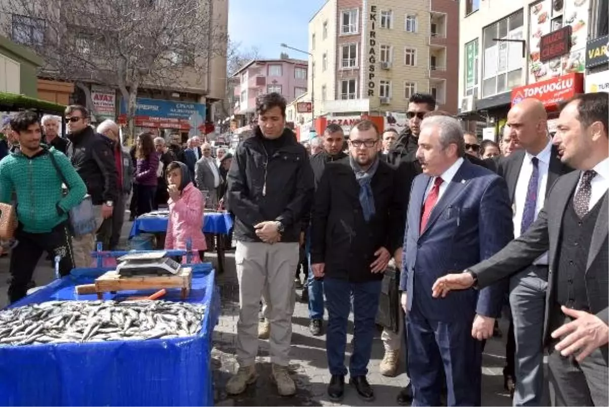 TBMM Başkanı Şentop, Tekirdağ\'da Esnafı Ziyaret Etti