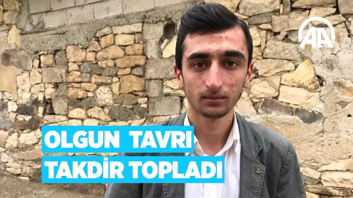 Bayburtlu Gencin Kendisine Tepki Gösteren Kadına Karşı Tavrı Takdir Topladı