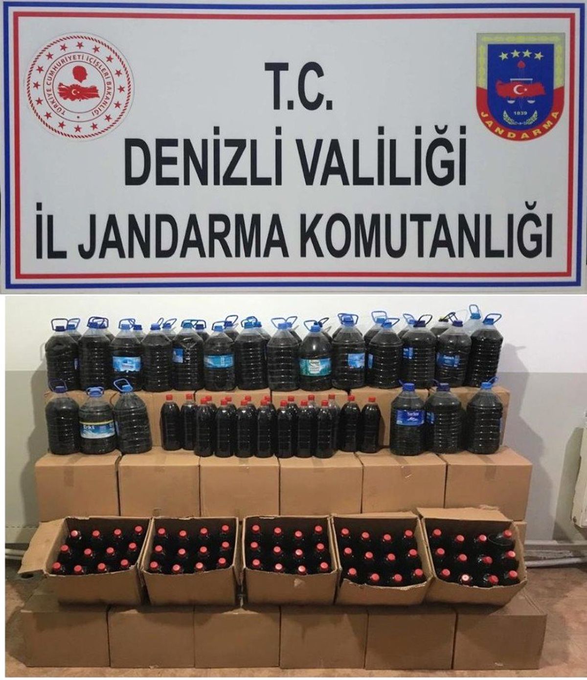 Jandarma Bin 263 Litre Kaçak Şarap Yakaladı