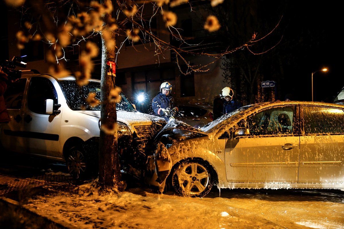 Başkentte Zincirleme Trafik Kazası: 1 Yaralı
