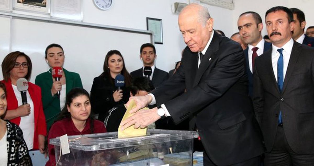 MHP Lideri Devlet Bahçeli Tek Cümlelik Oy Açıklaması