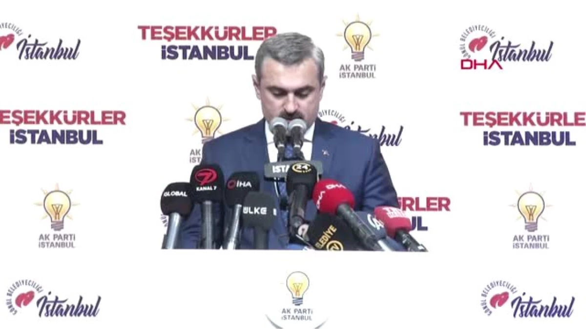 İstanbul- AK Parti İl Başkanı Şenocak İstanbul\'da Sonuç AK Parti ve Sayın Binali Yıldırım\'dır