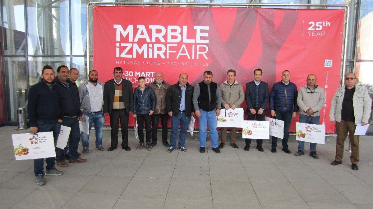 Nazilli Ticaret Odası Üyeleri İzmir Mermer ve Doğal Taş Fuarını Ziyaret Etti