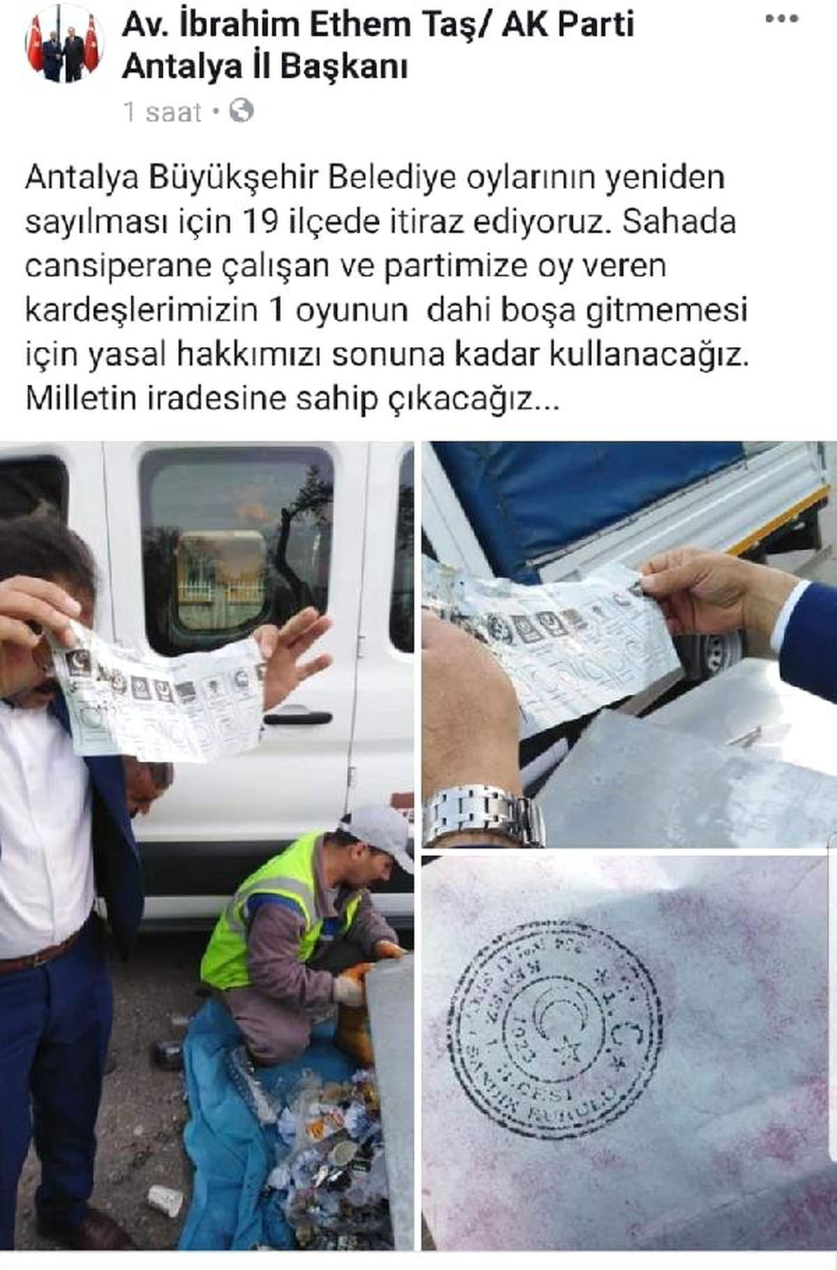 AK Parti\'den Antalya\'da 19 İlçede İtiraz